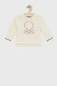 λευκό Παιδικό πουλόβερ με μείγμα κασμίρ United Colors of Benetton Για κορίτσια