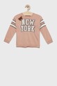 United Colors of Benetton pulover copii imprimeu roz 1170H100M.P