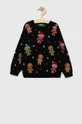 črna Otroški pulover United Colors of Benetton Dekliški
