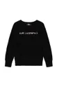 črna Otroški pulover Karl Lagerfeld Dekliški