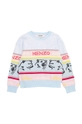 niebieski Kenzo Kids sweter dziecięcy Dziewczęcy