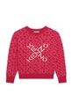 różowy Kenzo Kids sweter dziecięcy Dziewczęcy