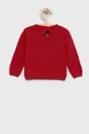 Detský sveter s prímesou vlny Birba&Trybeyond červená