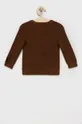 Calvin Klein Jeans sweter bawełniany dziecięcy brązowy