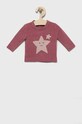 Детский свитер United Colors of Benetton аппликация розовый 16AKB100A.W