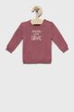 United Colors of Benetton sweter bawełniany dziecięcy aplikacja różowy 112CB1009.W