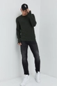 Jack & Jones sweter bawełniany zielony