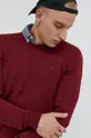 burgundské Bavlnený sveter Tom Tailor