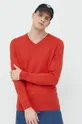 κόκκινο Βαμβακερό πουλόβερ Tom Tailor
