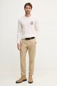 Armani Exchange sweter wełniany 8NZM4R.ZM8AZ beżowy AA00
