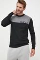 czarny Guess sweter z domieszką wełny