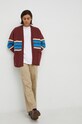 Levi's kardigan A3105.0000 bordowy AW22