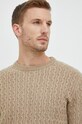 Pepe Jeans sweter z domieszką wełny beżowy PM702278.856
