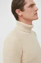 béžová Bavlnený sveter Selected Homme
