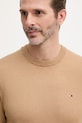 Пуловер с кашмир Tommy Hilfiger бежов MW0MW28046.9BYY