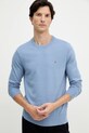Pulover s dodatkom kašmira Tommy Hilfiger plava MW0MW28046.9BYY