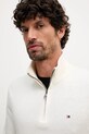 Tommy Hilfiger sweter z domieszką kaszmiru beżowy MW0MW28049.9BYY
