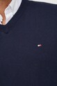 Svetr s příměsí kašmíru Tommy Hilfiger MW0MW28047.9BYY námořnická modř