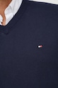 Πουλόβερ με μείγμα κασμίρ Tommy Hilfiger MW0MW28047.9BYY σκούρο μπλε