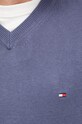 Свитер с примесью кашемира Tommy Hilfiger MW0MW28047.9BYY голубой