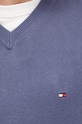 Свитер с примесью кашемира Tommy Hilfiger MW0MW28047.9BYY голубой