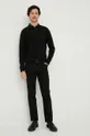 Tommy Hilfiger pulóver kasmír keverékből fekete