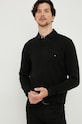 Svetr s příměsí kašmíru Tommy Hilfiger černá MW0MW28047.9BYY
