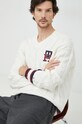 Μάλλινο πουλόβερ Tommy Hilfiger λευκό MW0MW27764.9BYY