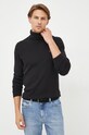 Rolák s prímesou kašmíru Tommy Hilfiger čierna MW0MW28048.9BYY