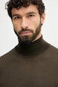 BOSS sweter wełniany zielony 50468262