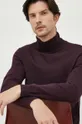 burgundia BOSS gyapjú pulóver Férfi