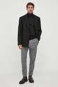 BOSS sweter wełniany 50468262 czarny AA00