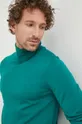 zöld BOSS gyapjú pulóver