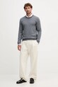 Вълнен пуловер BOSS 50476364 сив AW25