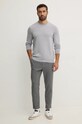 Вовняний светр BOSS 50476364 сірий AW24
