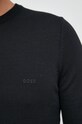 Шерстяной свитер BOSS 50476364 чёрный