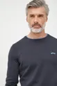 mornarsko modra Bombažen pulover BOSS Boss Athleisure