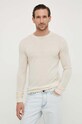 Bruuns Bazaar sweter wełniany beżowy BBM1220