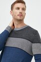 Sisley sweter z domieszką wełny multicolor 116QT100T.901