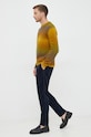 Sisley pulover de lana 1031S100S.92W galben AW22