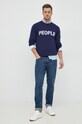 United Colors of Benetton sweter bawełniany 1394K101W.912 granatowy AW22
