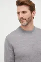 szary United Colors of Benetton sweter wełniany