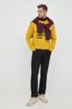 United Colors of Benetton sweter z domieszką wełny x Pantone żółty