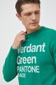 Πουλόβερ με προσθήκη μαλλιού United Colors of Benetton πράσινο 1135K1031.911