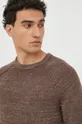 коричневый GAP хлопковый свитер