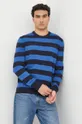 niebieski GAP sweter bawełniany Męski