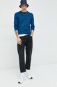 Superdry sweter z domieszką kaszmiru M6110293A.6DG niebieski AW22