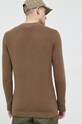 Odzież Solid sweter bawełniany 21106094.181016 brązowy