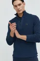 σκούρο μπλε Βαμβακερό πουλόβερ Solid