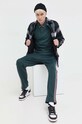 Хлопковый лонгслив HUGO 50466201 зелёный AW23